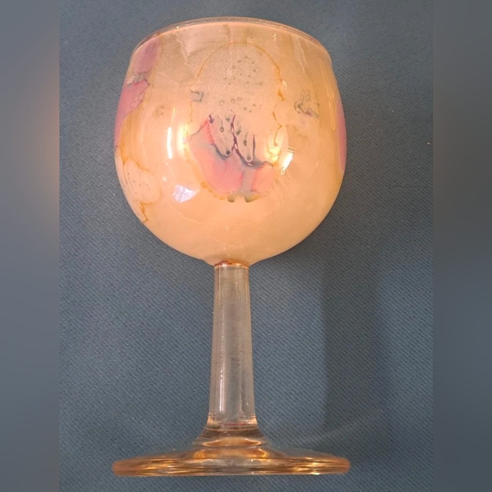 Vintage Elegant Glass Decanter Set with Four Glasses - Picture 3 of 6